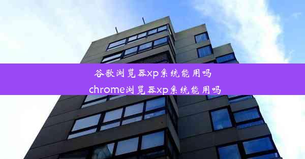 谷歌浏览器xp系统能用吗_chrome浏览器xp系统能用吗