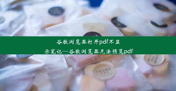 谷歌浏览器打开pdf不显示笔记—谷歌浏览器无法预览pdf