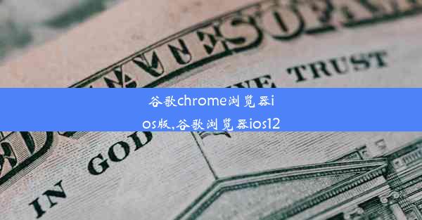 谷歌chrome浏览器ios版,谷歌浏览器ios12