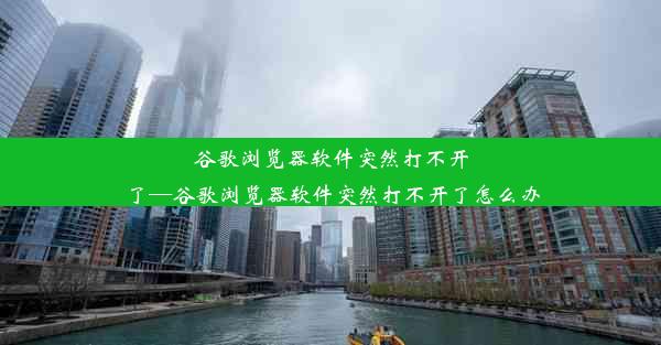 谷歌浏览器软件突然打不开了—谷歌浏览器软件突然打不开了怎么办