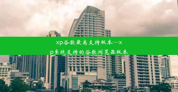 xp谷歌最高支持版本—xp系统支持的谷歌浏览器版本