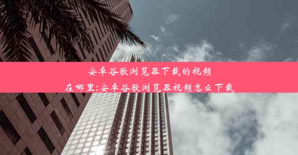 安卓谷歌浏览器下载的视频在哪里;安卓谷歌浏览器视频怎么下载