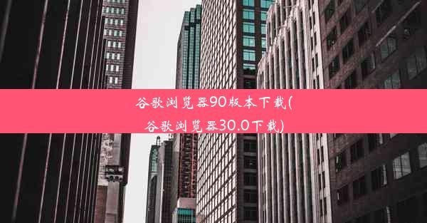 谷歌浏览器90版本下载(谷歌浏览器30.0下载)