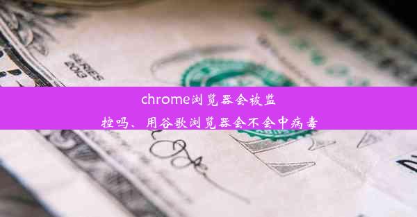 chrome浏览器会被监控吗、用谷歌浏览器会不会中病毒