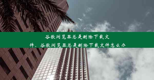 谷歌浏览器总是删除下载文件、谷歌浏览器总是删除下载文件怎么办