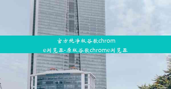 官方纯净版谷歌chrome浏览器-原版谷歌chrome浏览器