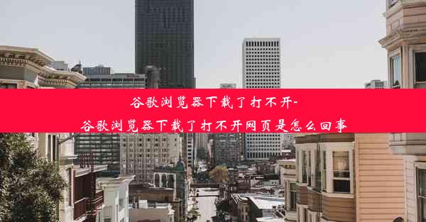 谷歌浏览器下载了打不开-谷歌浏览器下载了打不开网页是怎么回事