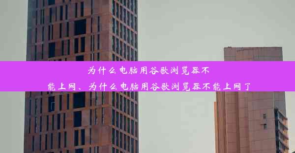 为什么电脑用谷歌浏览器不能上网、为什么电脑用谷歌浏览器不能上网了