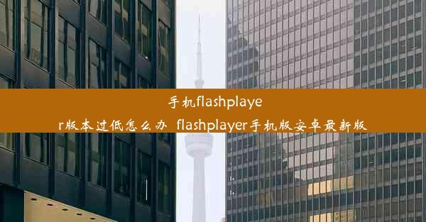 手机flashplayer版本过低怎么办_flashplayer手机版安卓最新版