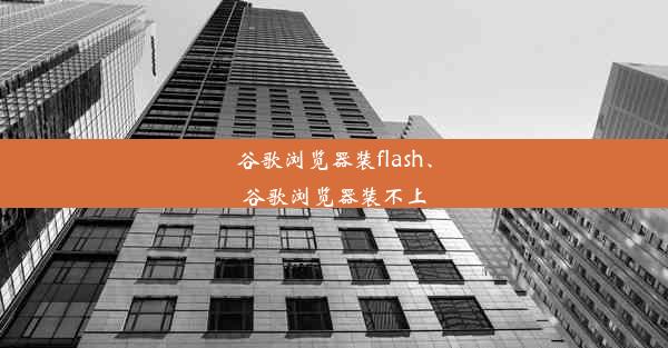 谷歌浏览器装flash、谷歌浏览器装不上