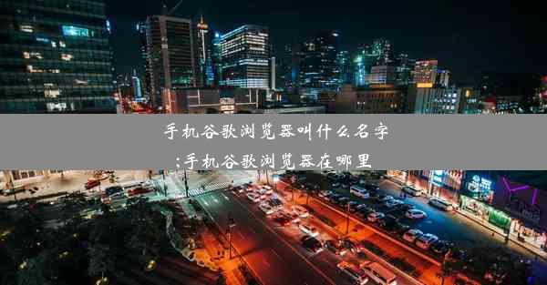 手机谷歌浏览器叫什么名字;手机谷歌浏览器在哪里