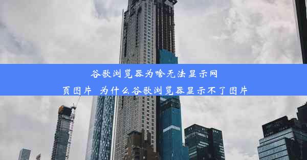 谷歌浏览器为啥无法显示网页图片_为什么谷歌浏览器显示不了图片