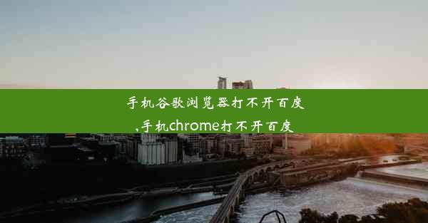 手机谷歌浏览器打不开百度,手机chrome打不开百度