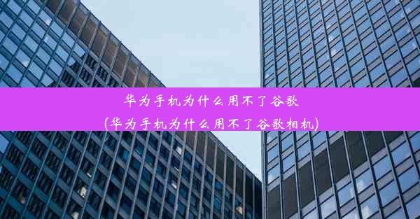 华为手机为什么用不了谷歌(华为手机为什么用不了谷歌相机)