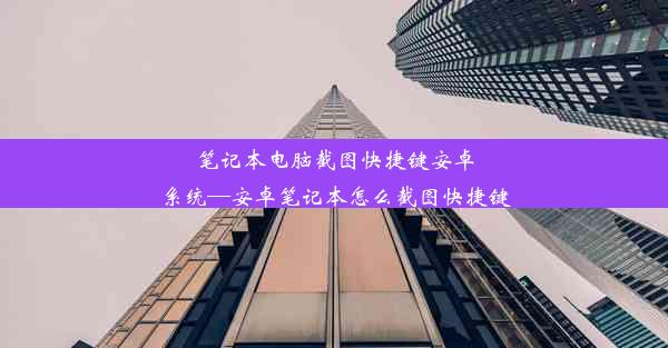 笔记本电脑截图快捷键安卓系统—安卓笔记本怎么截图快捷键