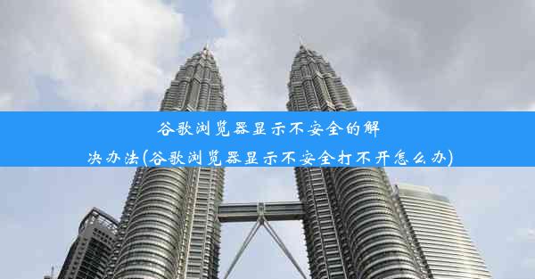 谷歌浏览器显示不安全的解决办法(谷歌浏览器显示不安全打不开怎么办)