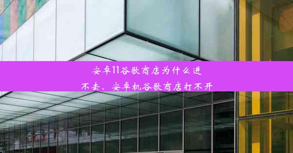 安卓11谷歌商店为什么进不去、安卓机谷歌商店打不开