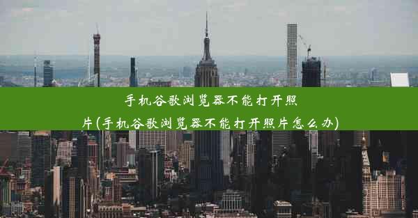 手机谷歌浏览器不能打开照片(手机谷歌浏览器不能打开照片怎么办)