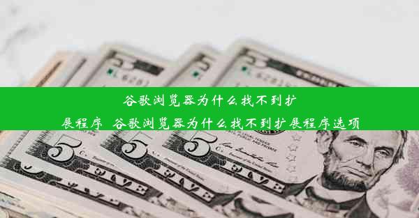 谷歌浏览器为什么找不到扩展程序_谷歌浏览器为什么找不到扩展程序选项