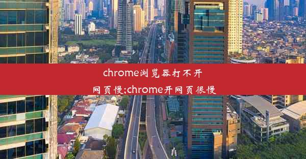 chrome浏览器打不开网页慢;chrome开网页很慢