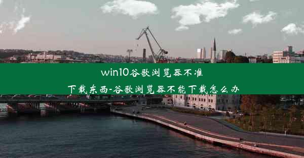 win10谷歌浏览器不准下载东西-谷歌浏览器不能下载怎么办