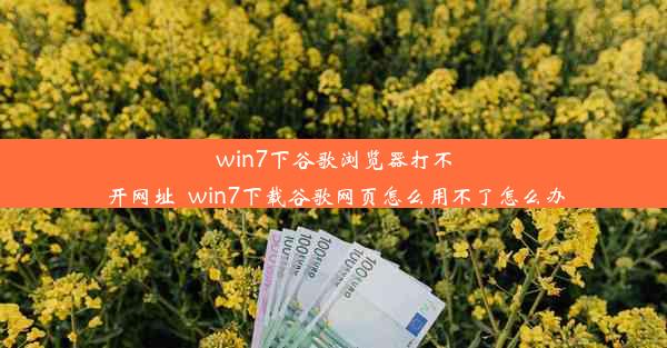 win7下谷歌浏览器打不开网址_win7下载谷歌网页怎么用不了怎么办