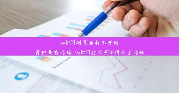 win11浏览器打不开网页但是有网络_win11打不开ie用不了网银