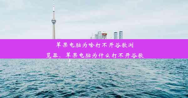 苹果电脑为啥打不开谷歌浏览器、苹果电脑为什么打不开谷歌