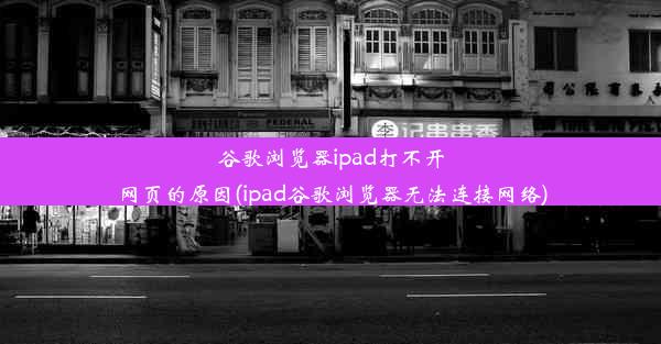 谷歌浏览器ipad打不开网页的原因(ipad谷歌浏览器无法连接网络)