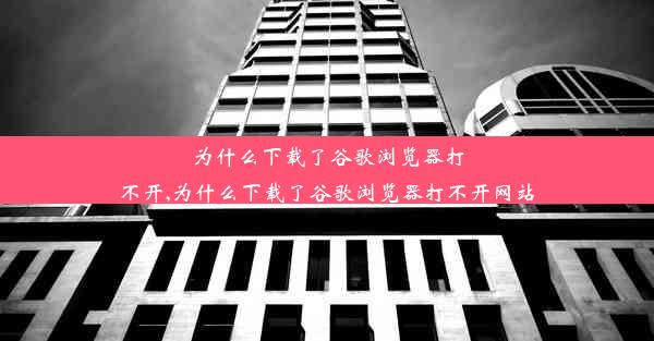 为什么下载了谷歌浏览器打不开,为什么下载了谷歌浏览器打不开网站