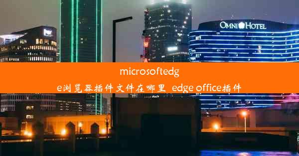 microsoftedge浏览器插件文件在哪里_edge office插件