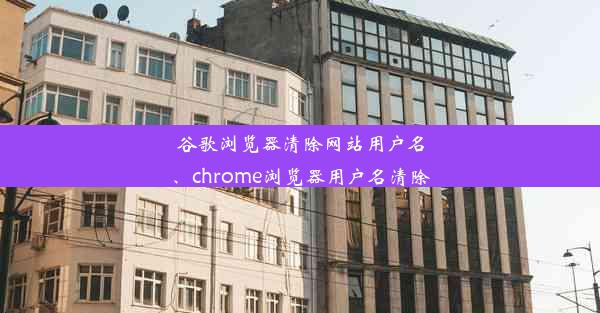 谷歌浏览器清除网站用户名、chrome浏览器用户名清除