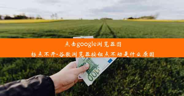 点击google浏览器图标点不开-谷歌浏览器按钮点不动是什么原因