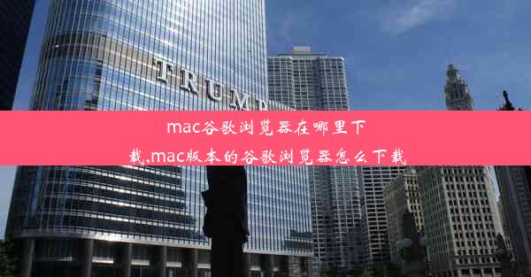 mac谷歌浏览器在哪里下载,mac版本的谷歌浏览器怎么下载