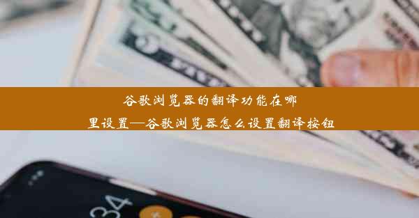 谷歌浏览器的翻译功能在哪里设置—谷歌浏览器怎么设置翻译按钮