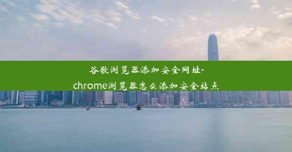 谷歌浏览器添加安全网址-chrome浏览器怎么添加安全站点