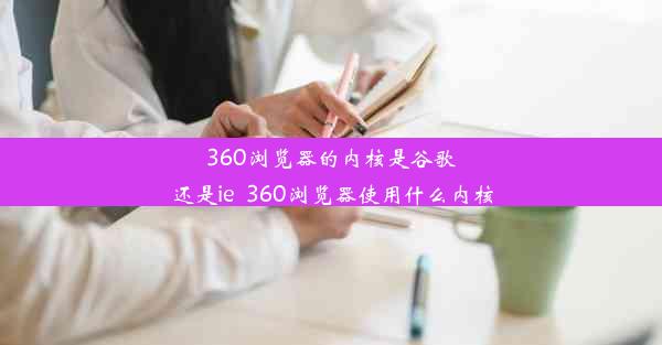 360浏览器的内核是谷歌还是ie_360浏览器使用什么内核