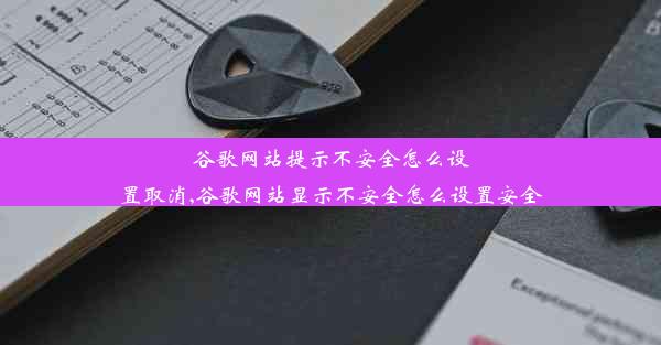 谷歌网站提示不安全怎么设置取消,谷歌网站显示不安全怎么设置安全