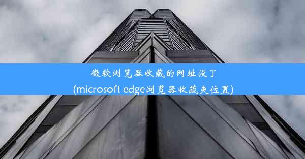 微软浏览器收藏的网址没了(microsoft edge浏览器收藏夹位置)