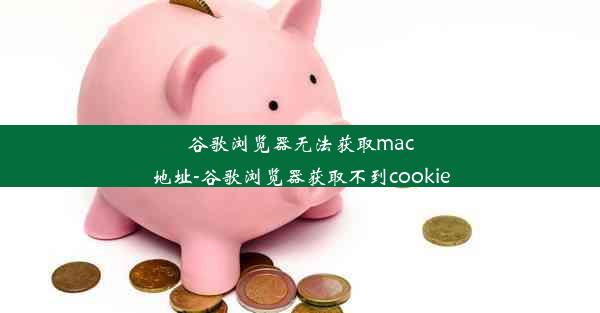 谷歌浏览器无法获取mac地址-谷歌浏览器获取不到cookie