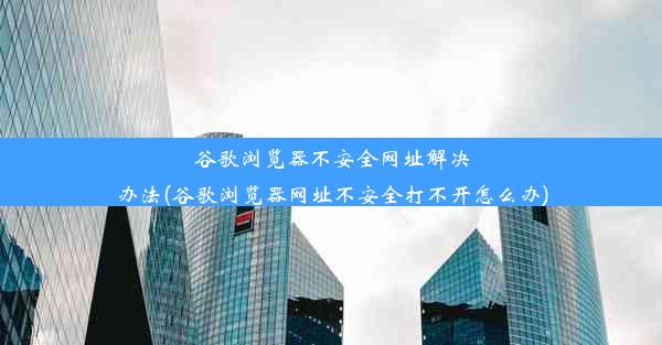 谷歌浏览器不安全网址解决办法(谷歌浏览器网址不安全打不开怎么办)