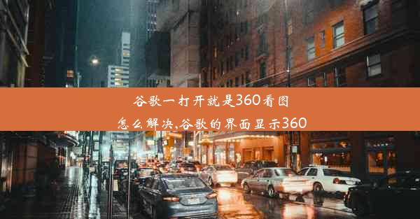 谷歌一打开就是360看图怎么解决,谷歌的界面显示360