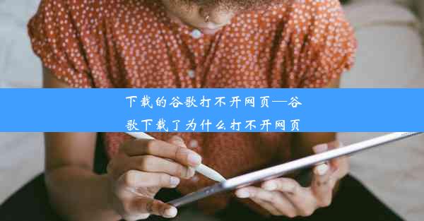 下载的谷歌打不开网页—谷歌下载了为什么打不开网页