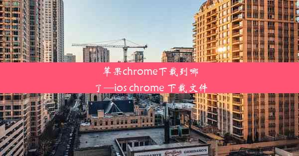 苹果chrome下载到哪了—ios chrome 下载文件