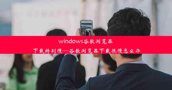 windows谷歌浏览器下载特别慢—谷歌浏览器下载很慢怎么办