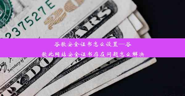 谷歌安全证书怎么设置—谷歌此网站安全证书存在问题怎么解决