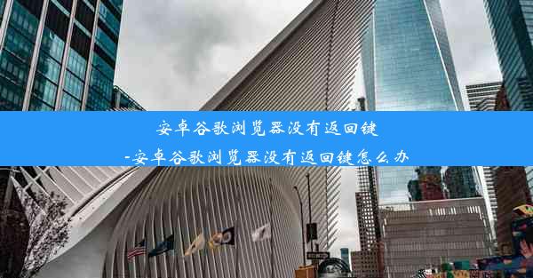 安卓谷歌浏览器没有返回键-安卓谷歌浏览器没有返回键怎么办