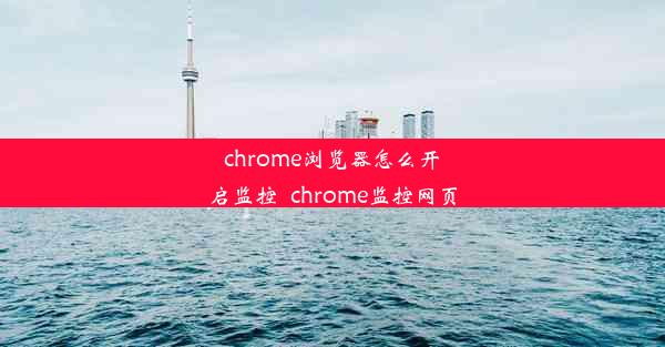 chrome浏览器怎么开启监控_chrome监控网页