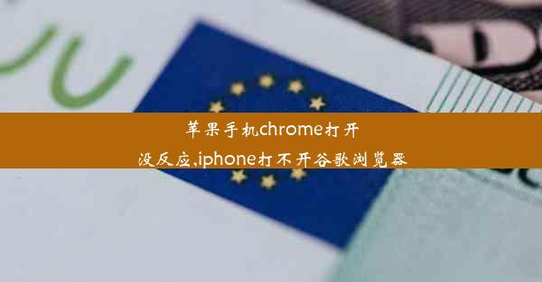 苹果手机chrome打开没反应,iphone打不开谷歌浏览器