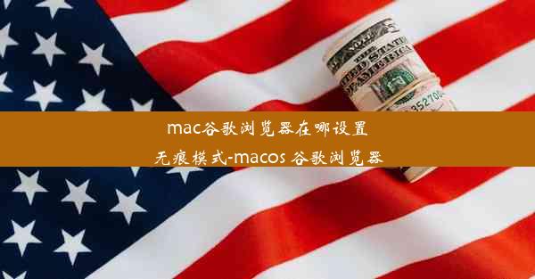 mac谷歌浏览器在哪设置无痕模式-macos 谷歌浏览器